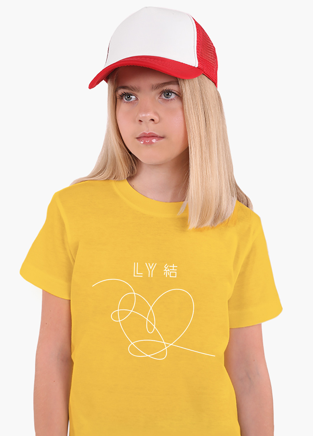 Желтая демисезонная футболка детская бтс (bts)(9224-1080) MobiPrint