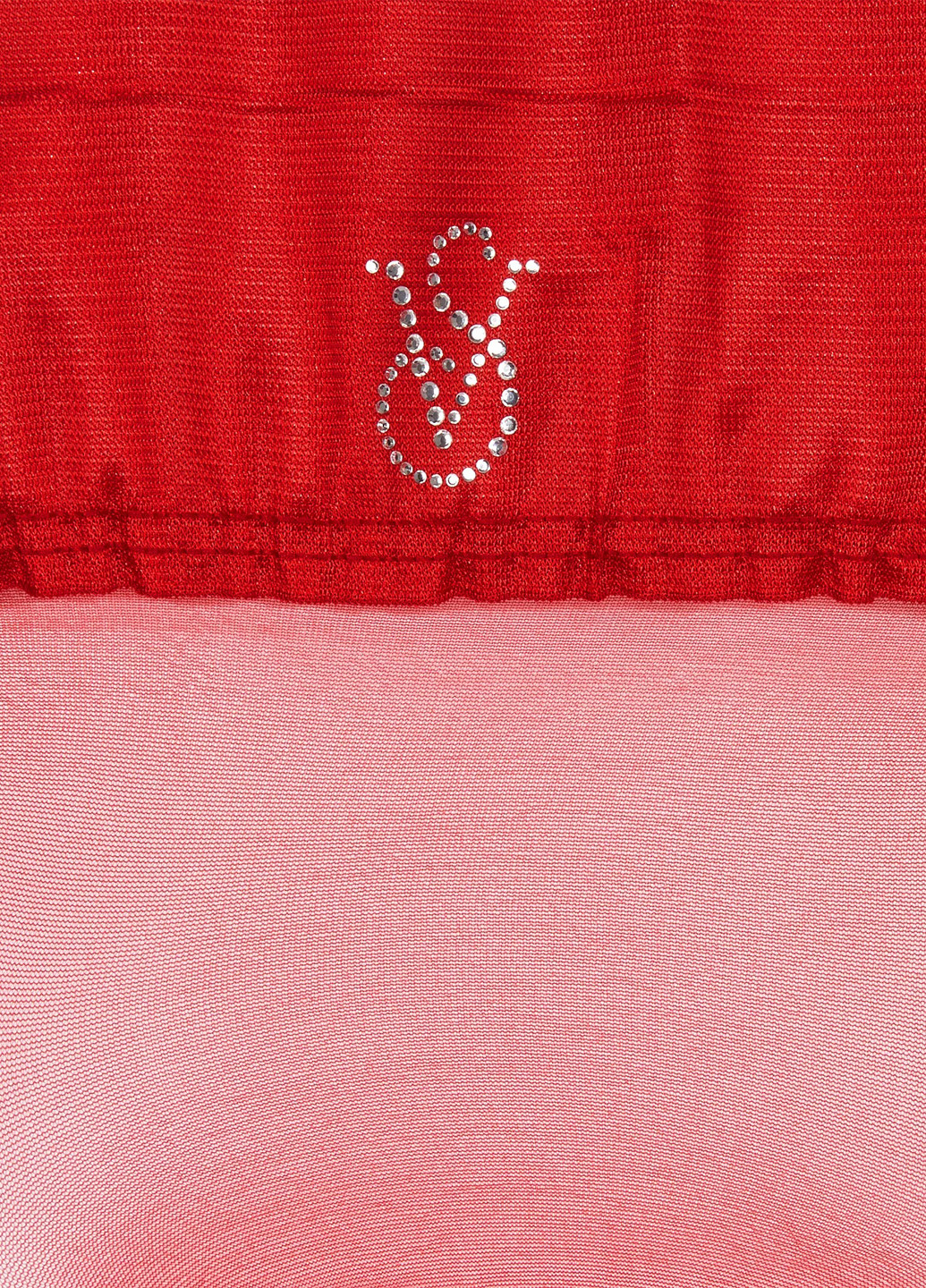 Червоний демісезонний комплект (бюстгалтер, пояс, панчохи, трусики) Victoria's Secret