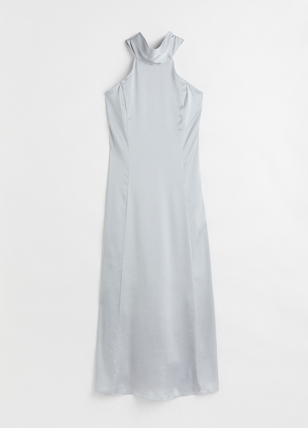Світло-сіра кежуал сукня з відкритою спиною H&M однотонна
