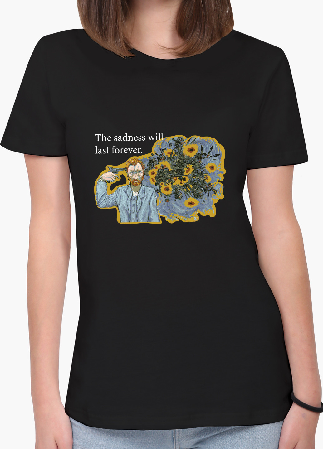 Футболка женская Винсент Ван Гог (Vincent van Gogh) (8976-2955) XXL MobiPrint - (227212228)