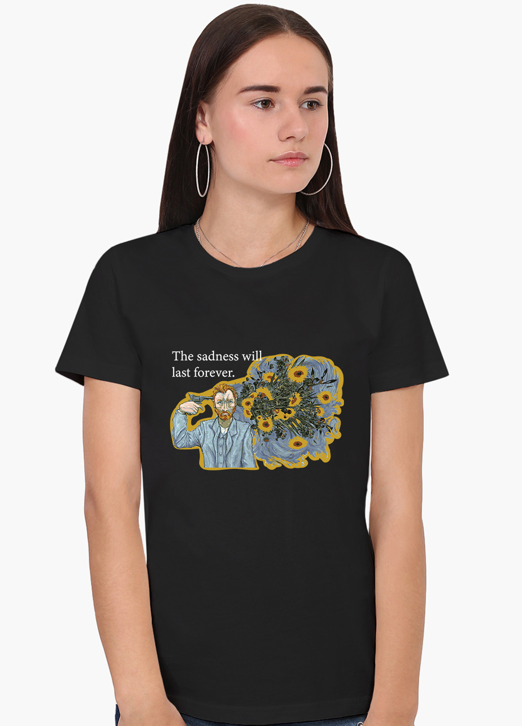 Футболка женская Винсент Ван Гог (Vincent van Gogh) (8976-2955) XXL MobiPrint - (227212228)