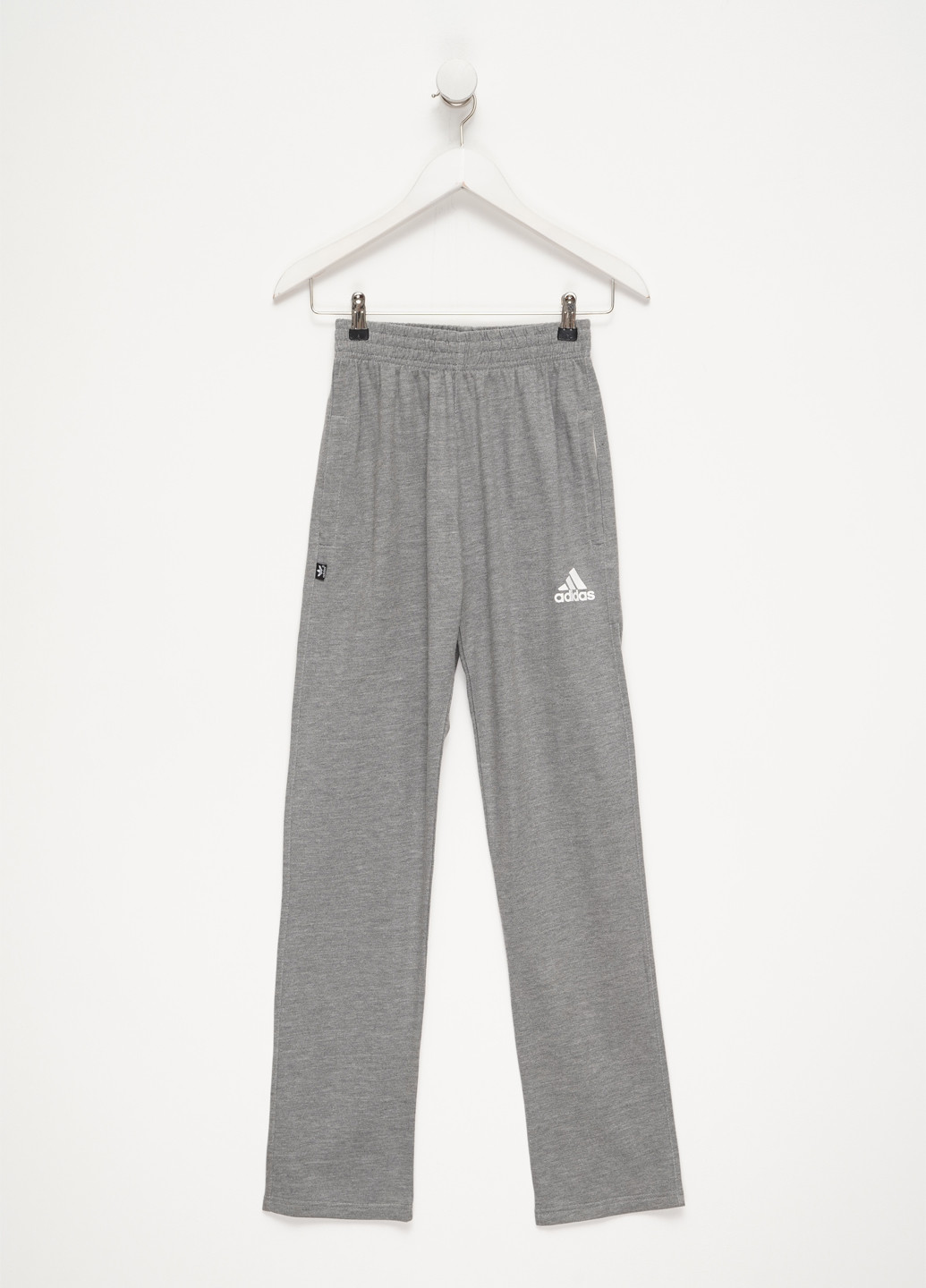 Светло-серые спортивные, кэжуал демисезонные прямые брюки No Brand