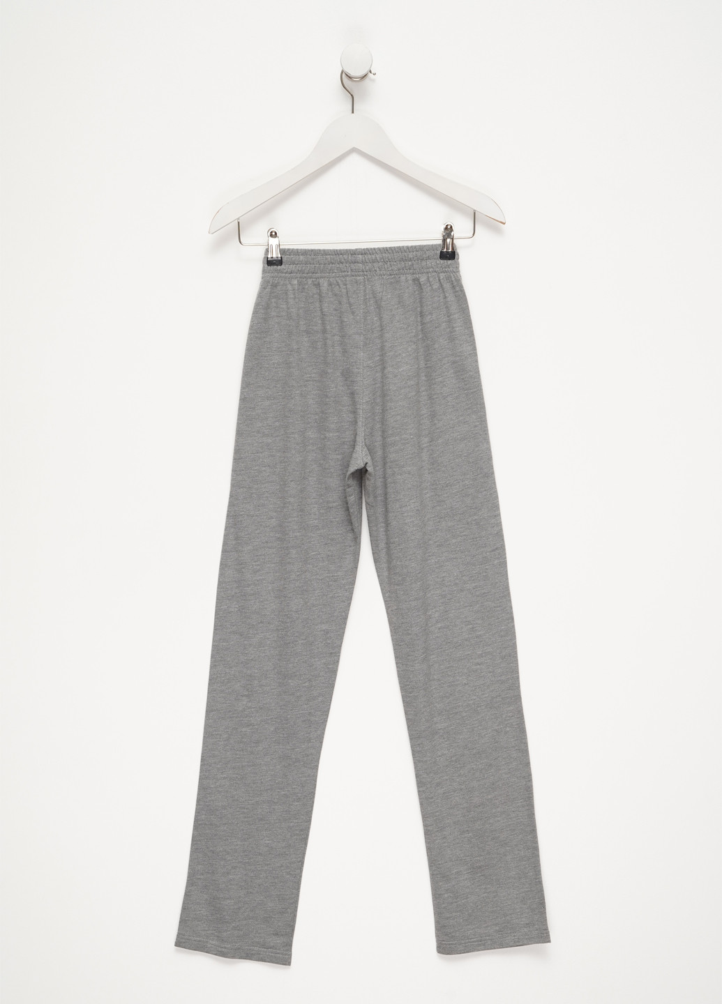 Светло-серые спортивные, кэжуал демисезонные прямые брюки No Brand