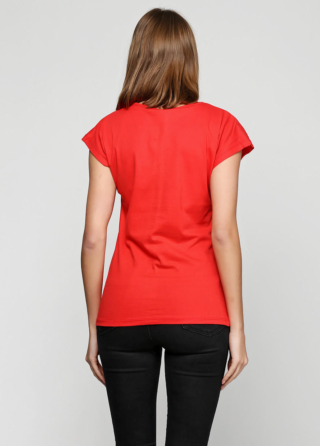 Красная летняя футболка Kafkame