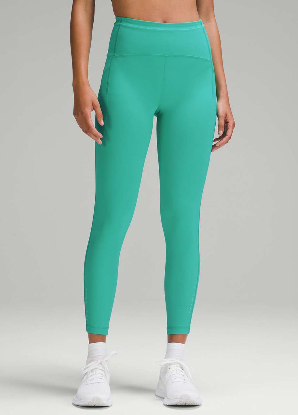 Мятные демисезонные леггинсы Lululemon Athletica