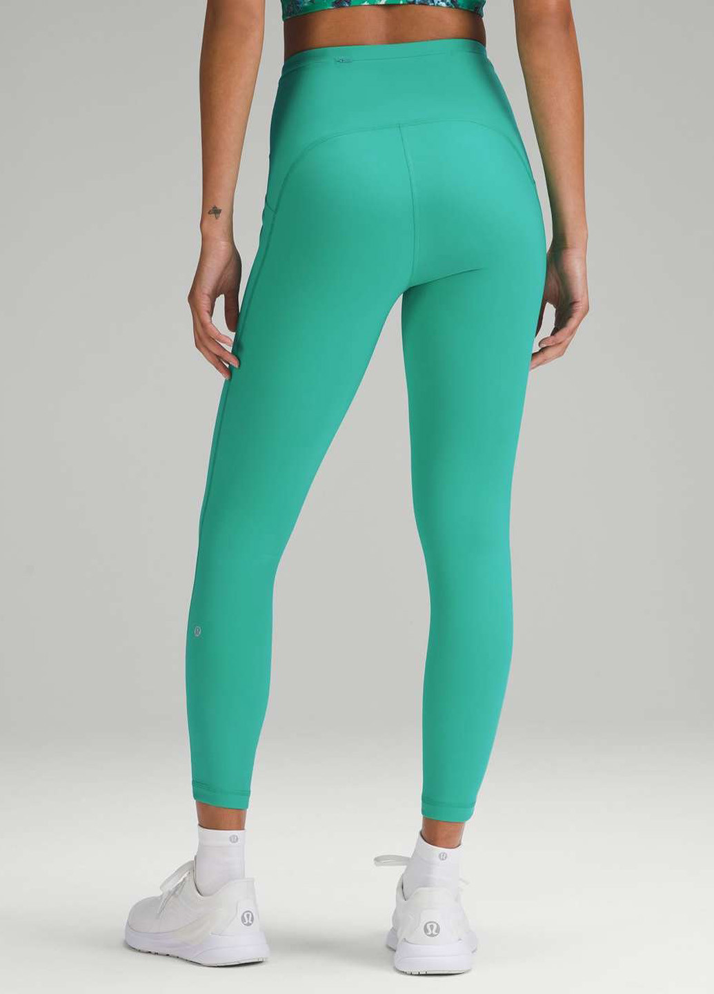 Мятные демисезонные леггинсы Lululemon Athletica