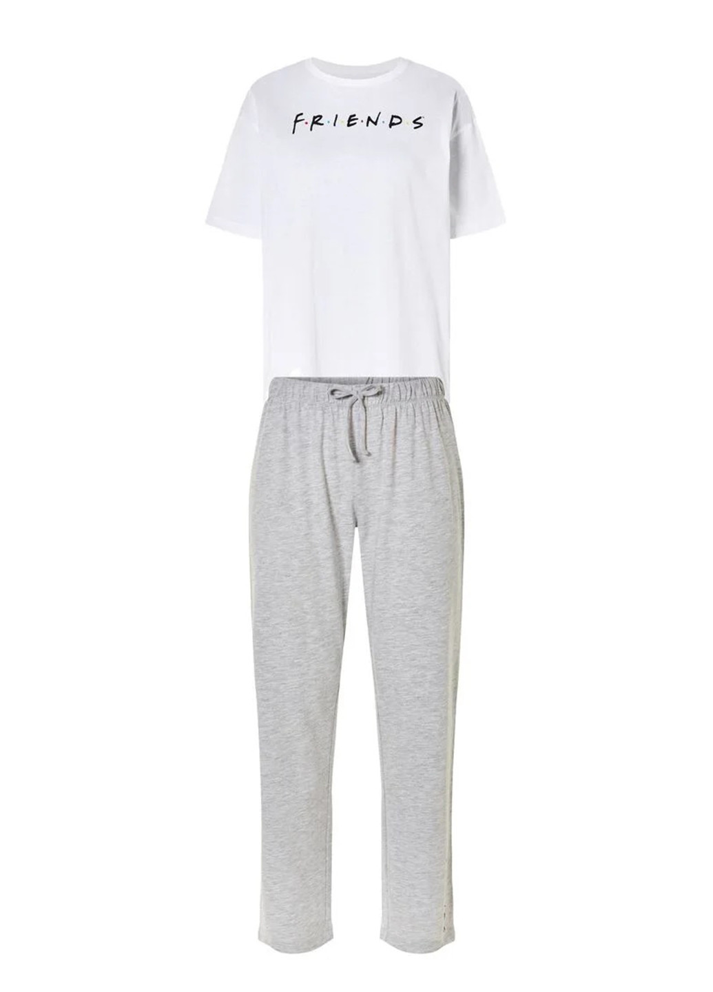 Белая всесезон пижама (футболка, брюки) футболка + брюки Livergy