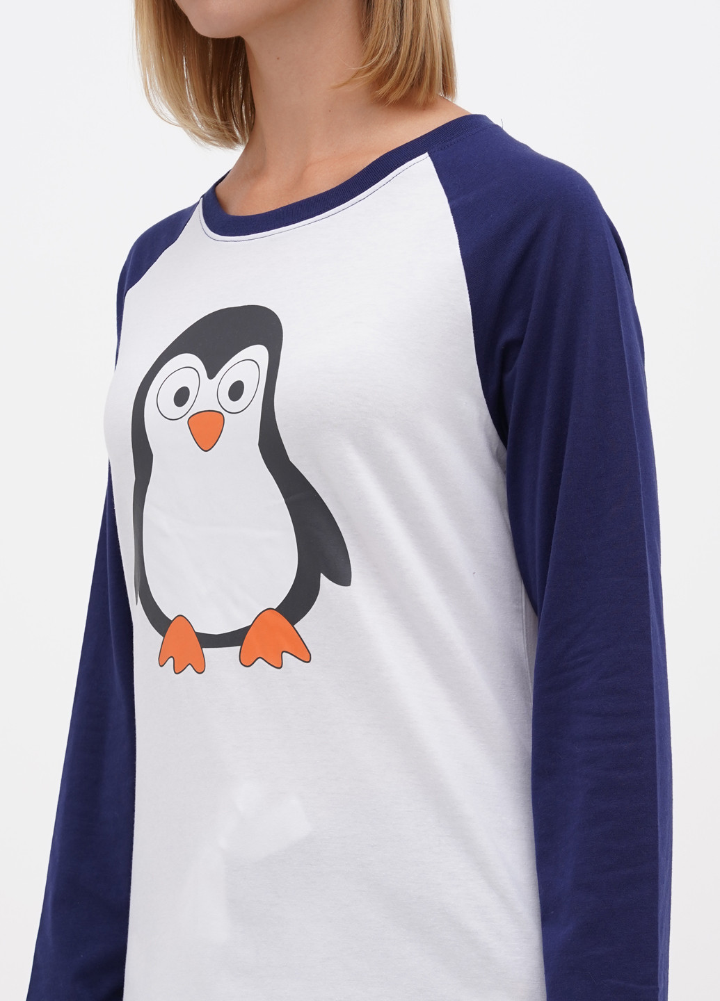 Темно-синяя всесезон пижама (лонгслив, брюки) лонгслив + брюки SleepytimePjs