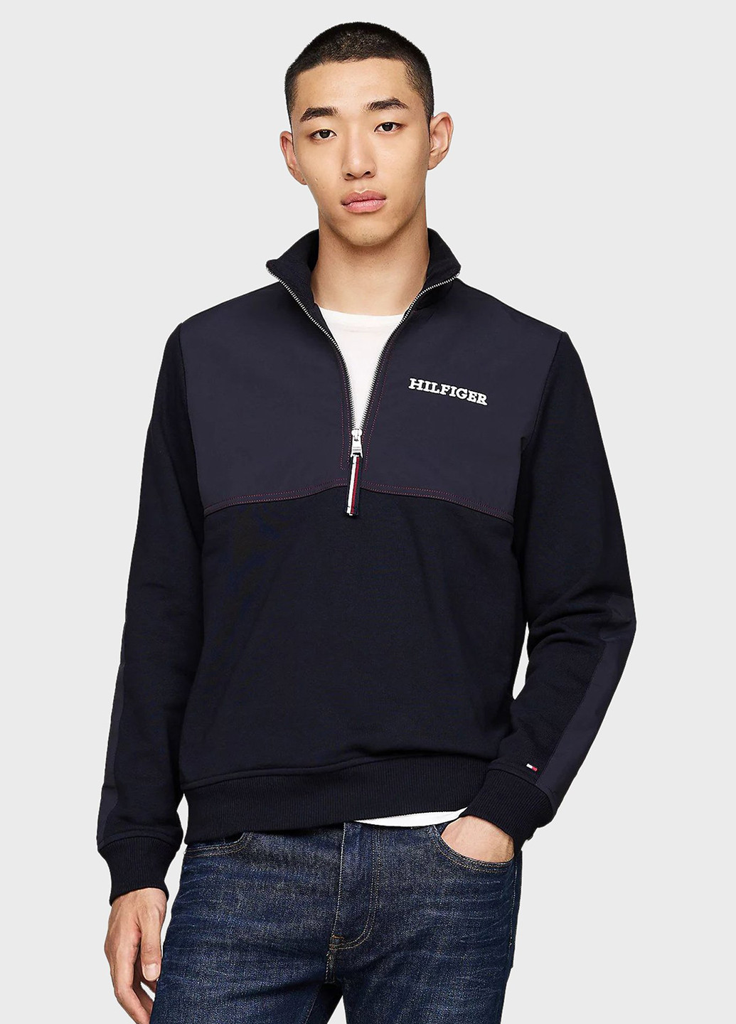 Синий демисезонный свитер Tommy Hilfiger