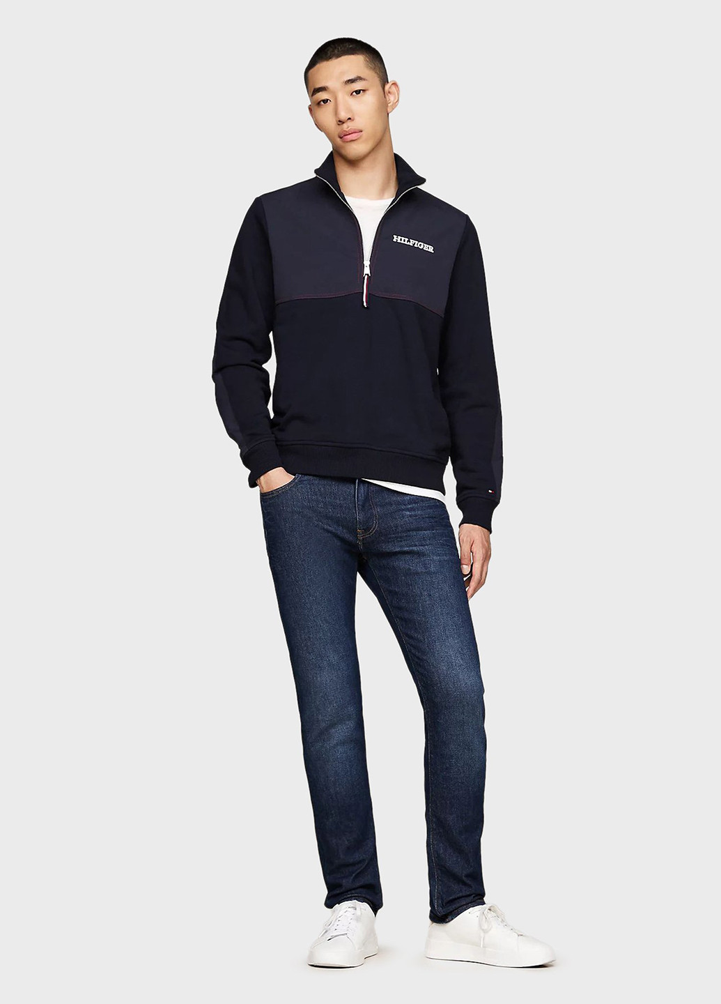 Синий демисезонный свитер Tommy Hilfiger