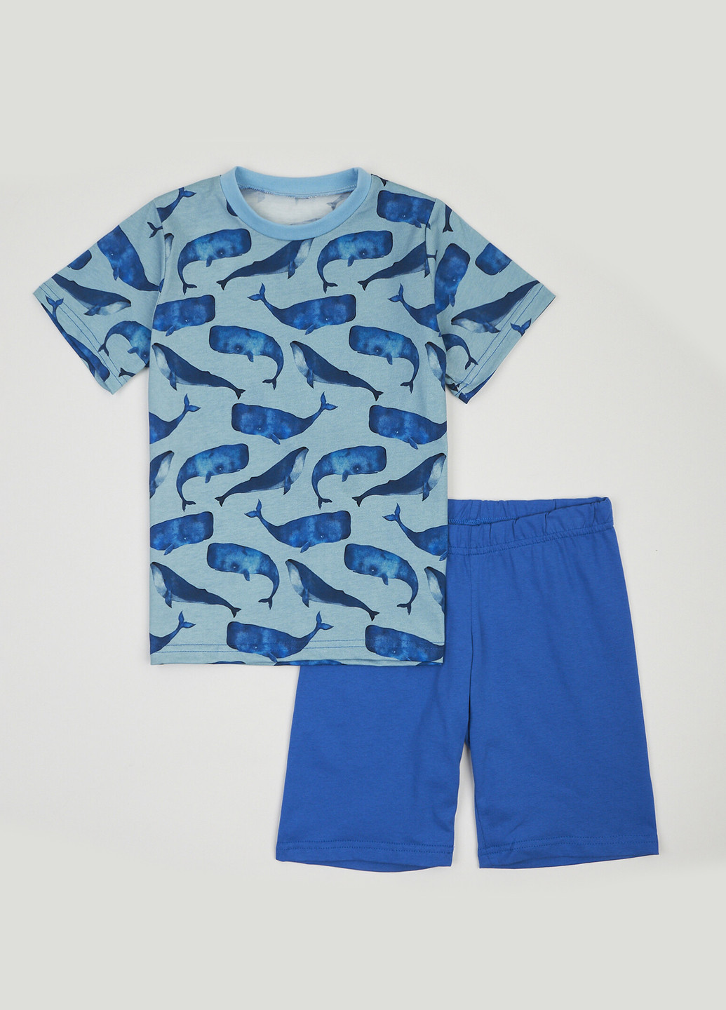 Блакитний літній комплект (футболка, шорти) ArDoMi