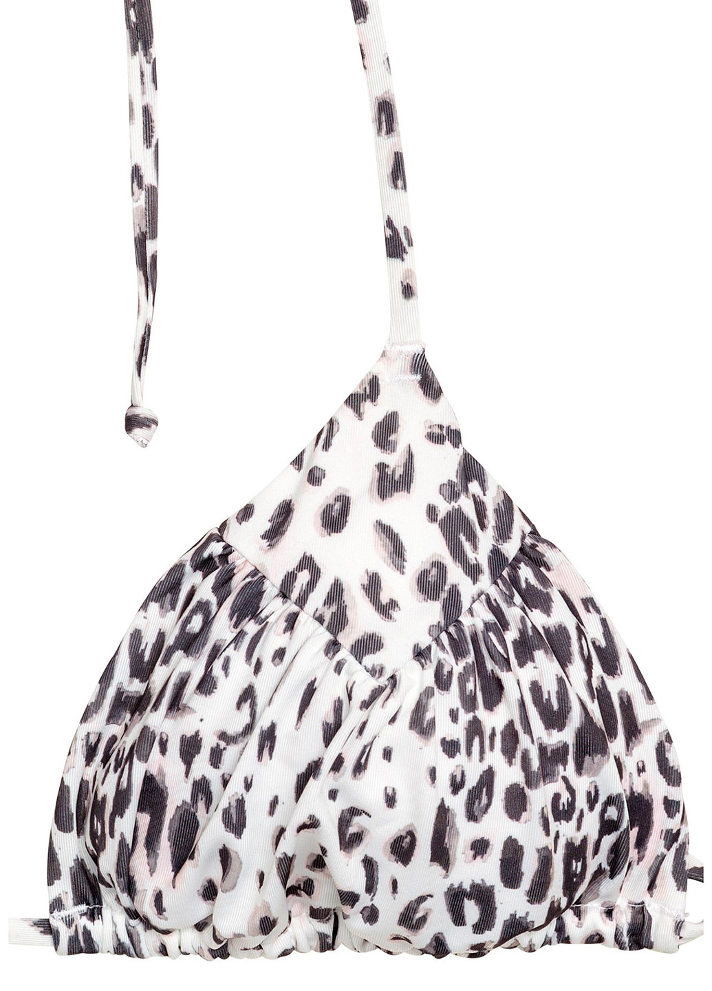 Купальний ліф H&M бікіні леопардовий чорно-білий пляжний поліестер