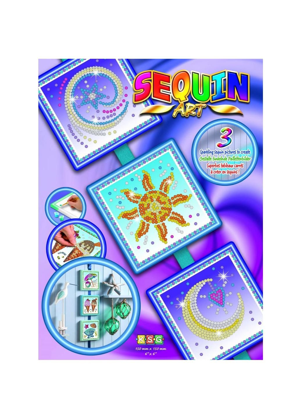 Набір для творчості SEASONS Cosmic,Sun,Moon and Stars (SA1511) Sequin Art (254067265)