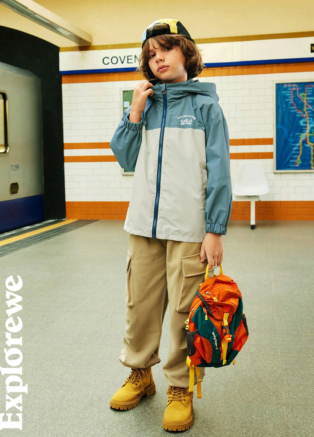 Комбінована демісезонна куртка SHEIN