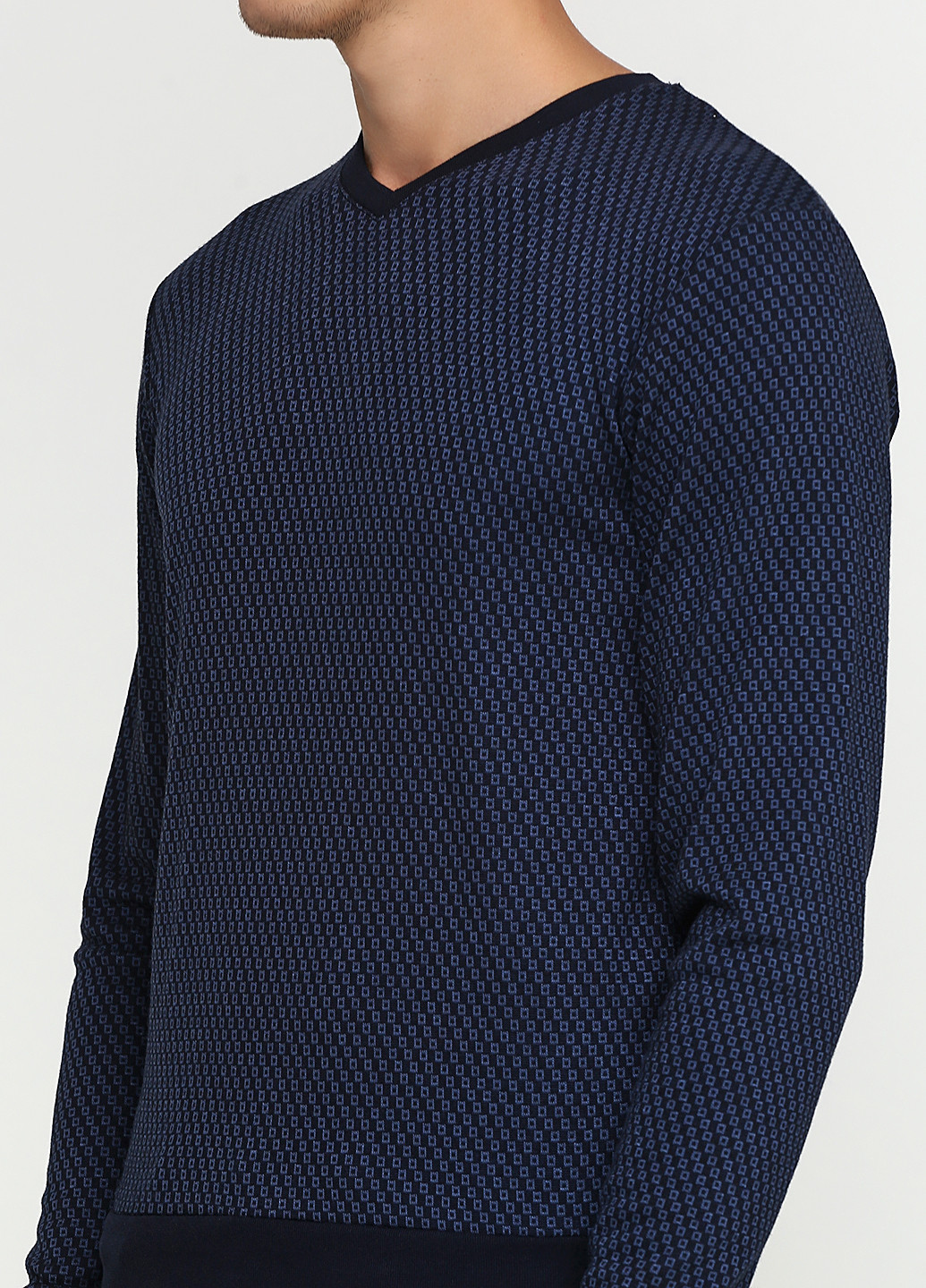 Темно-синий демисезонный пуловер пуловер MSY