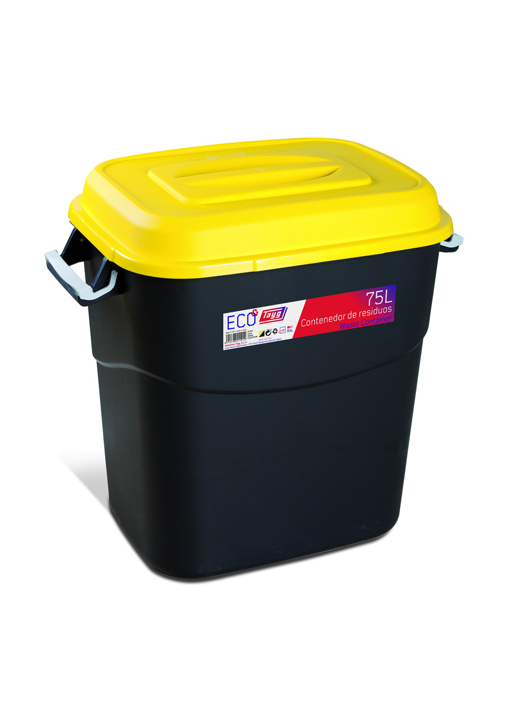 Бак-контейнер для мусора 75л 60*40,2*56см Tayg (184959212)