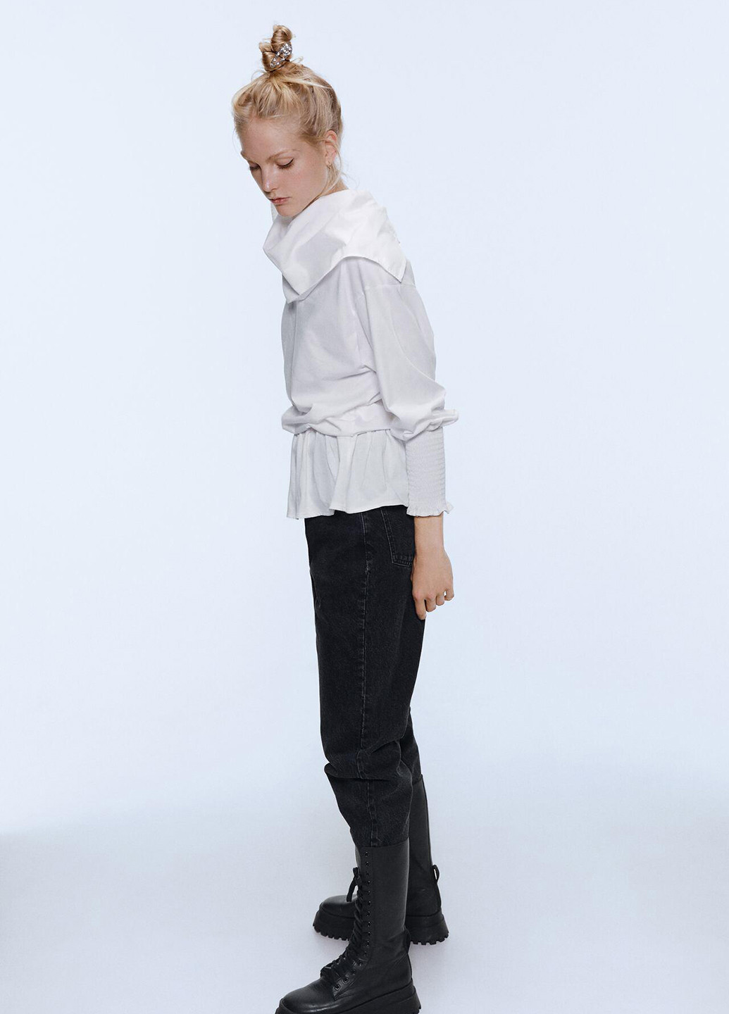 Біла демісезонна блуза Zara