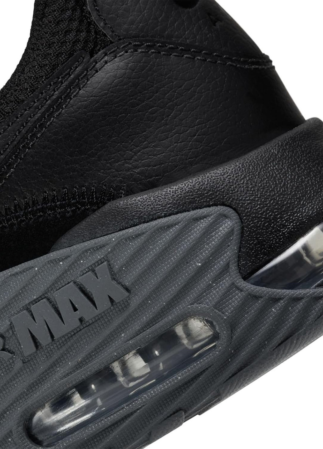 Чорні Осінні кросівки Nike Air Max Excee Running.