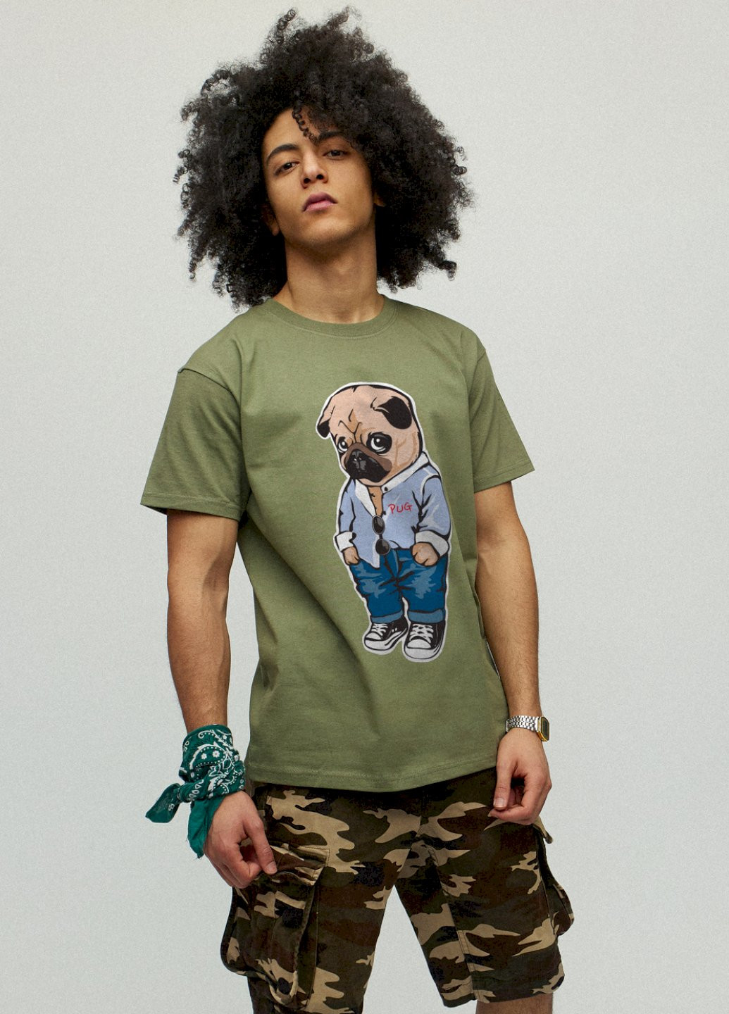 Хакі (оливкова) футболка чоловіча YAPPI