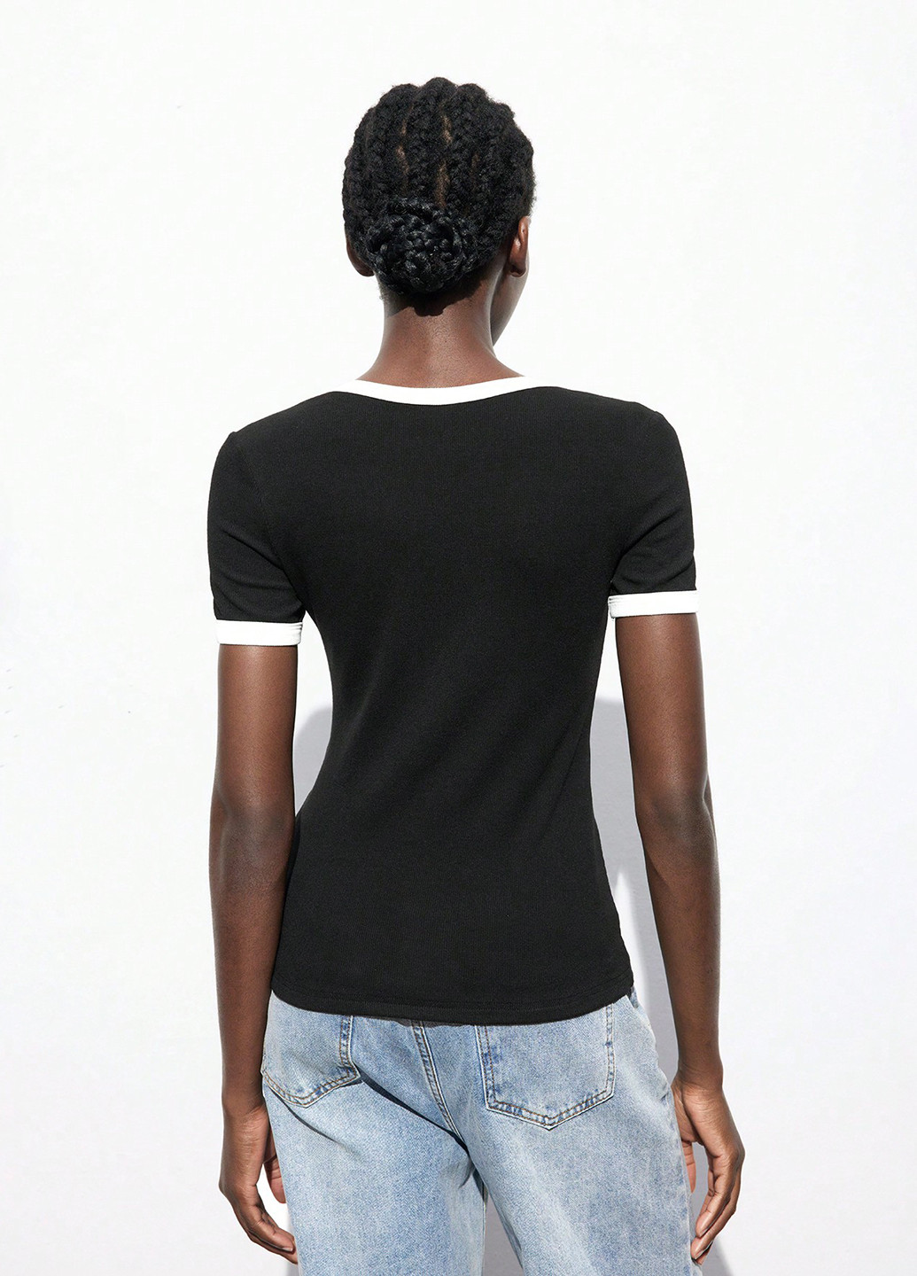 Чорна блуза SHEIN