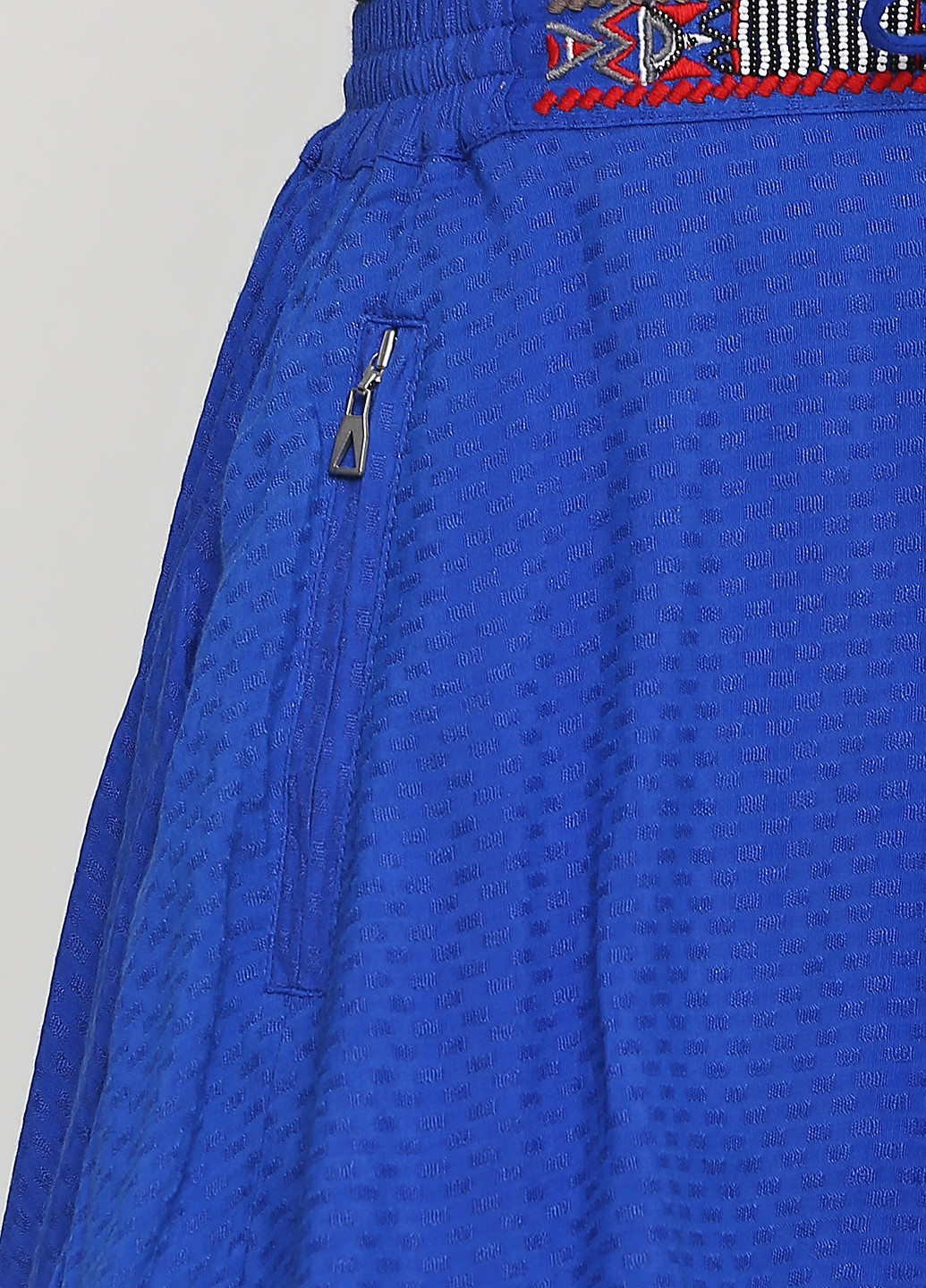 Синяя кэжуал однотонная юбка Eleven Paris клешированная