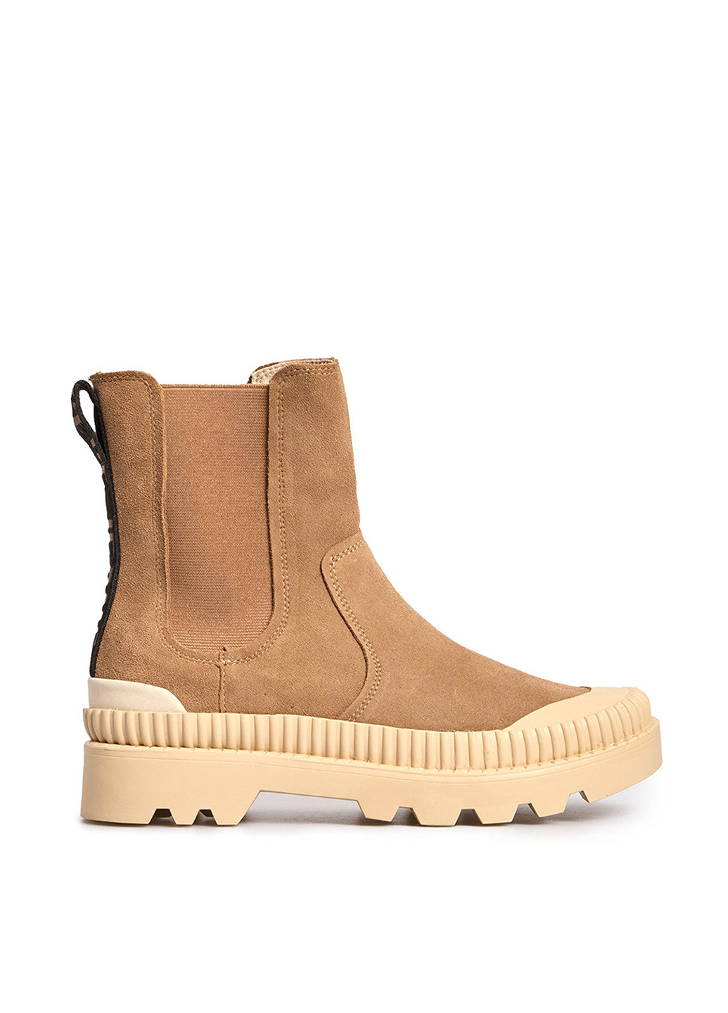 Зимние ботинки челси Pepe Jeans без декора из натуральной замши, тканевые