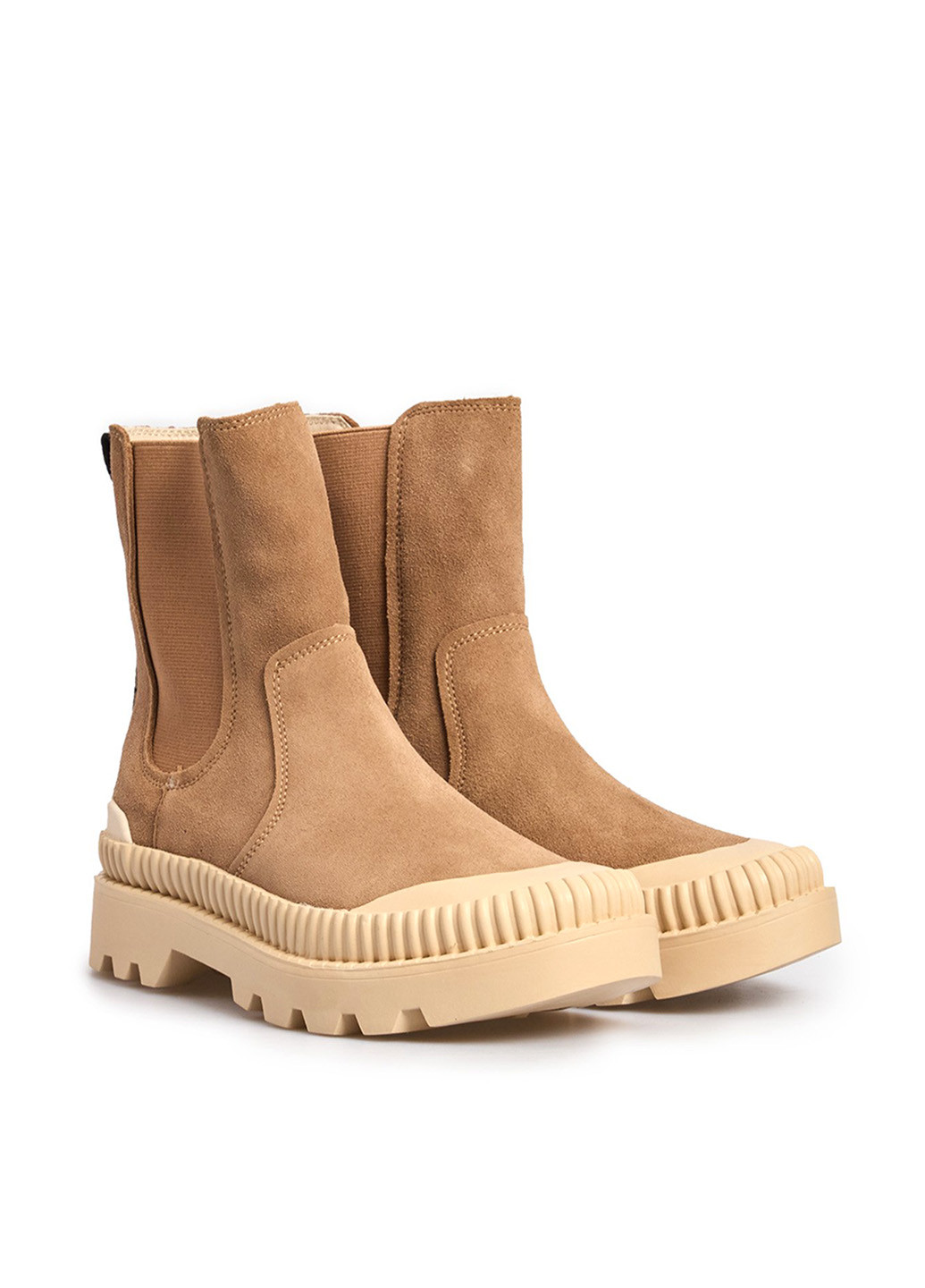 Зимние ботинки челси Pepe Jeans без декора из натуральной замши, тканевые