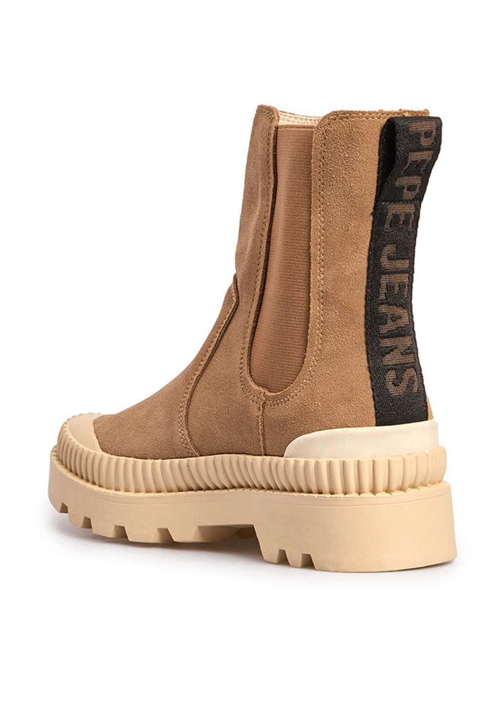 Зимние ботинки челси Pepe Jeans без декора из натуральной замши, тканевые