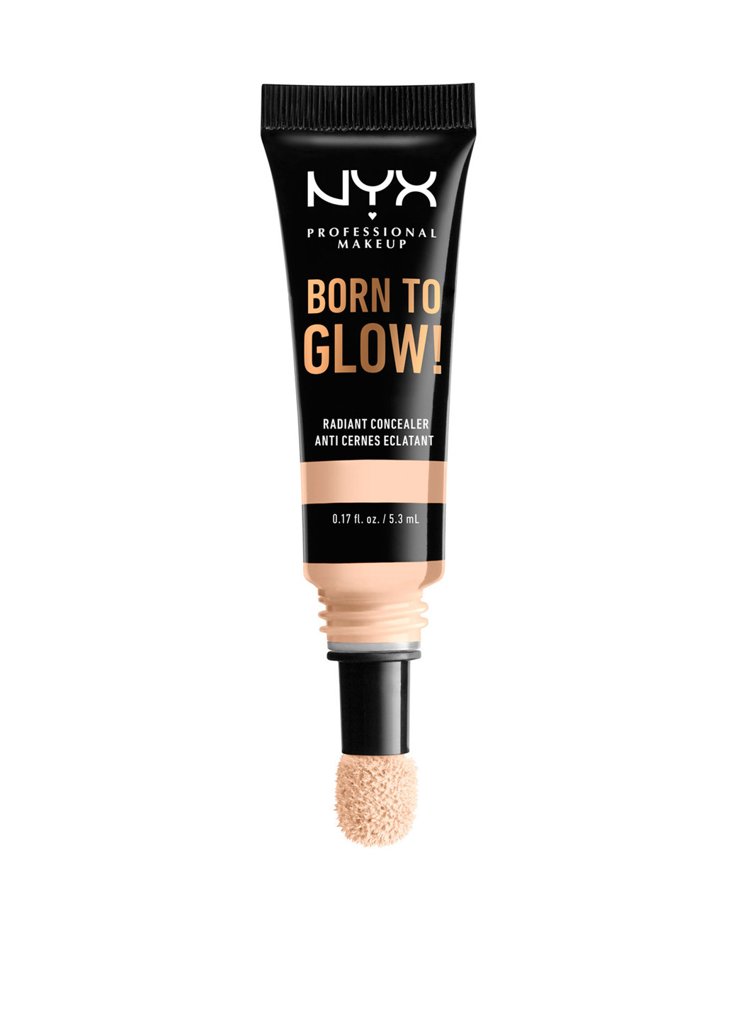Консилер для обличчя з сяючим фінішем Born To Glow Radiant Concealer Alabaster, 5,3 мл NYX Professional Makeup (202410601)