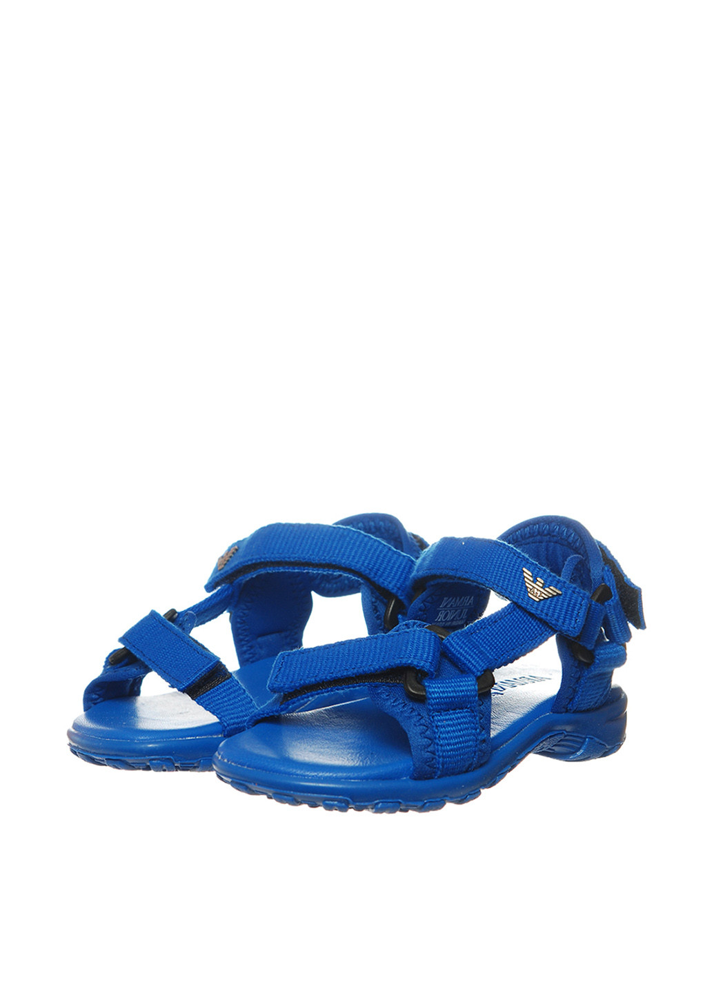 Синие кэжуал сандалии Armani на липучке