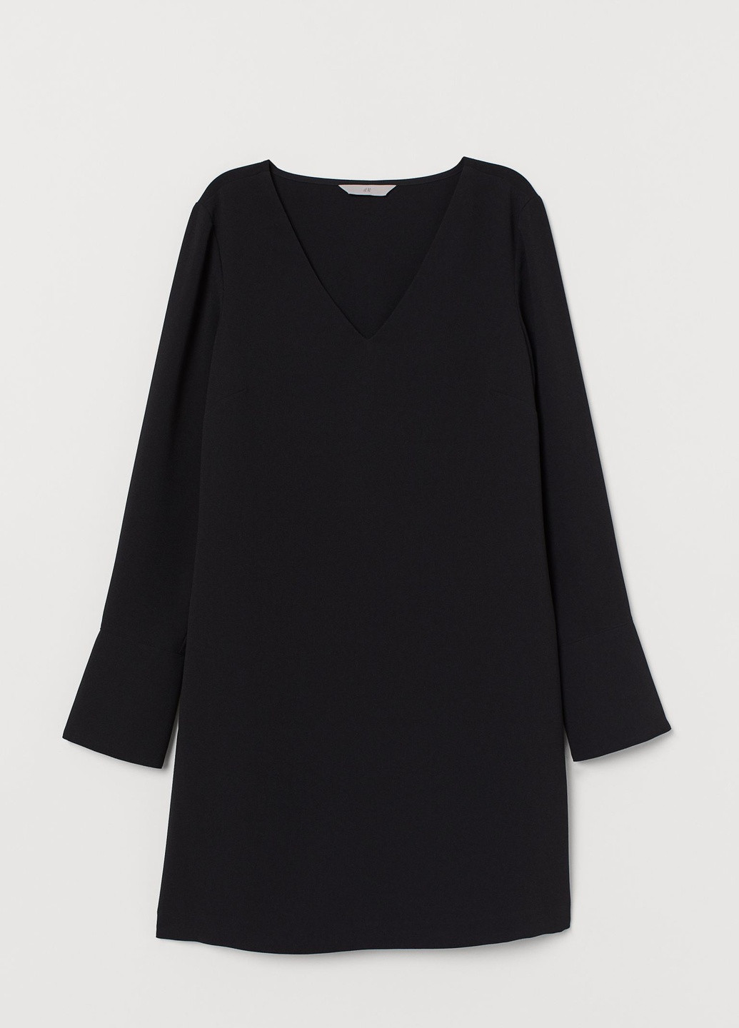 Черное кэжуал платье H&M однотонное