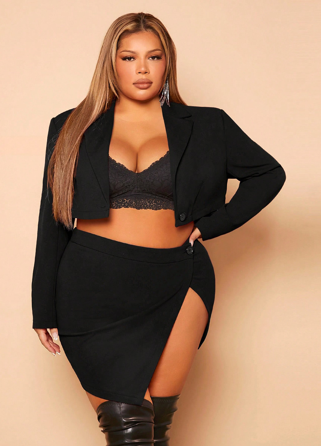 Костюм (жакет, спідниця) SHEIN (341532687)