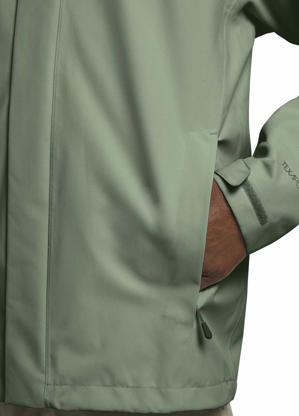 Серо-зеленая демисезонная ветровка Jack Wolfskin TRAILTIME 2L JKT M