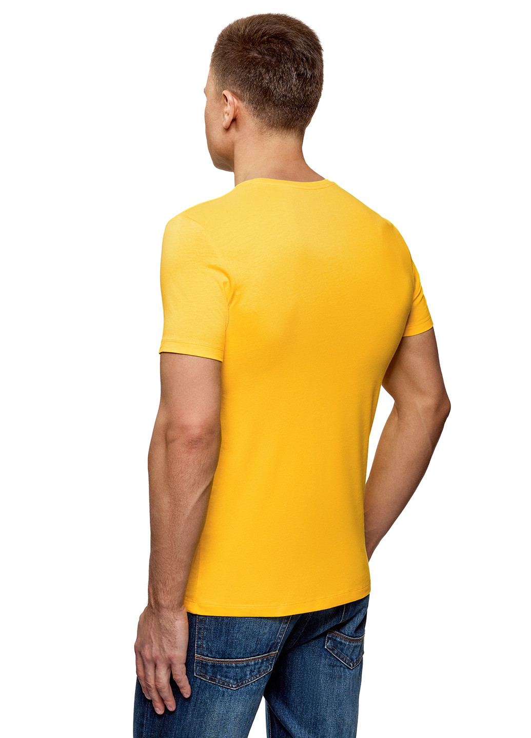 Жовта футболка Oodji