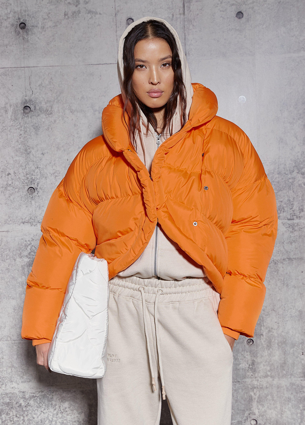 Оранжевая зимняя куртка Missguided