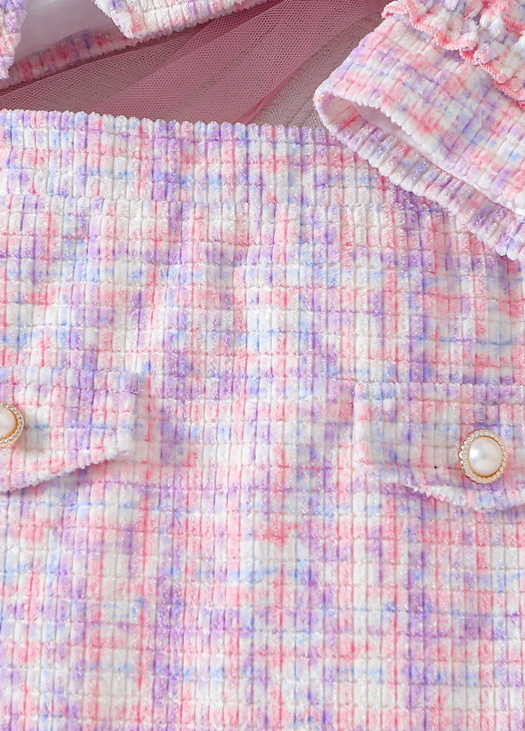 Розовый демисезонный костюм (жакет, юбка) юбочный SHEIN