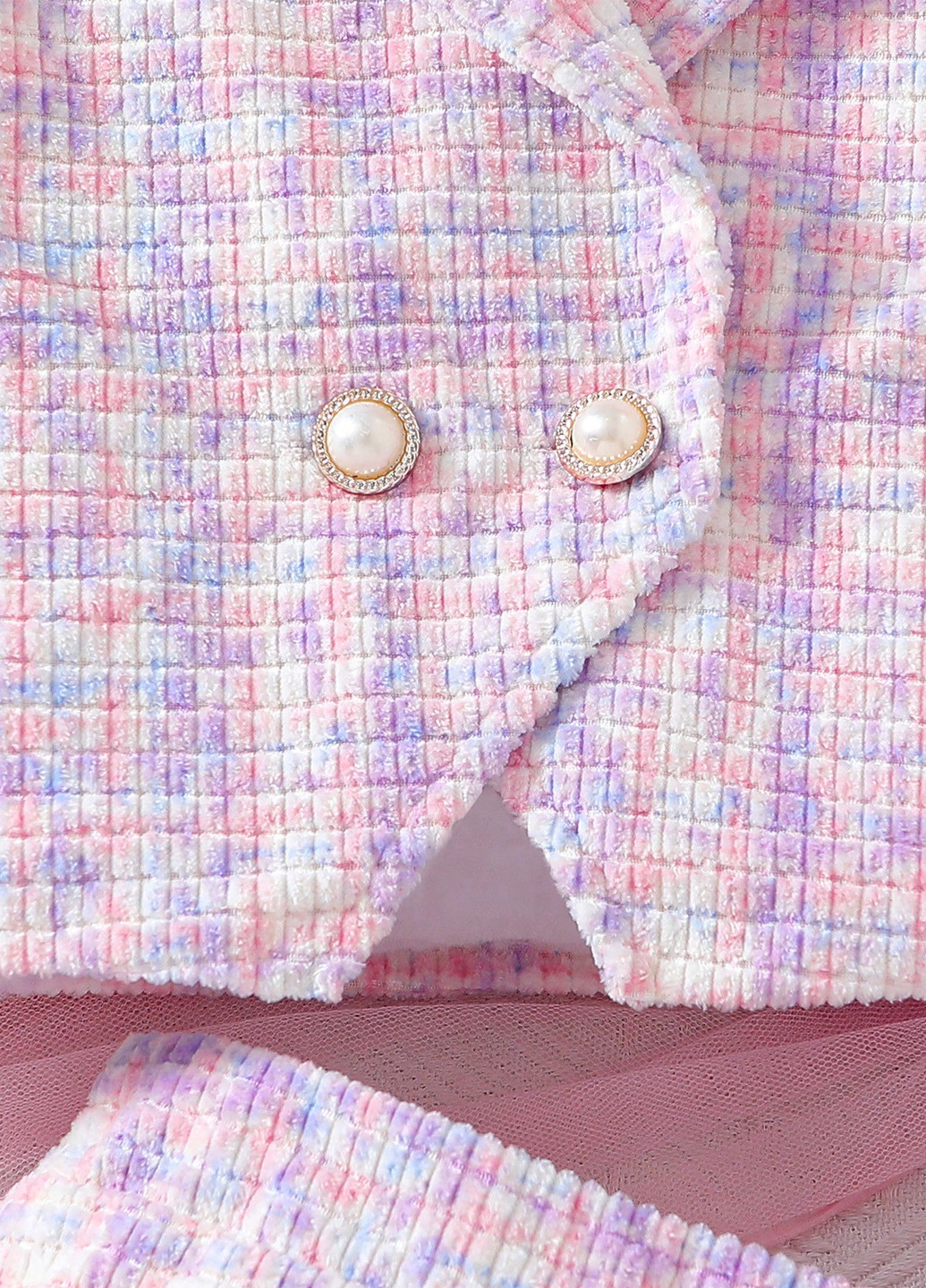 Розовый демисезонный костюм (жакет, юбка) юбочный SHEIN