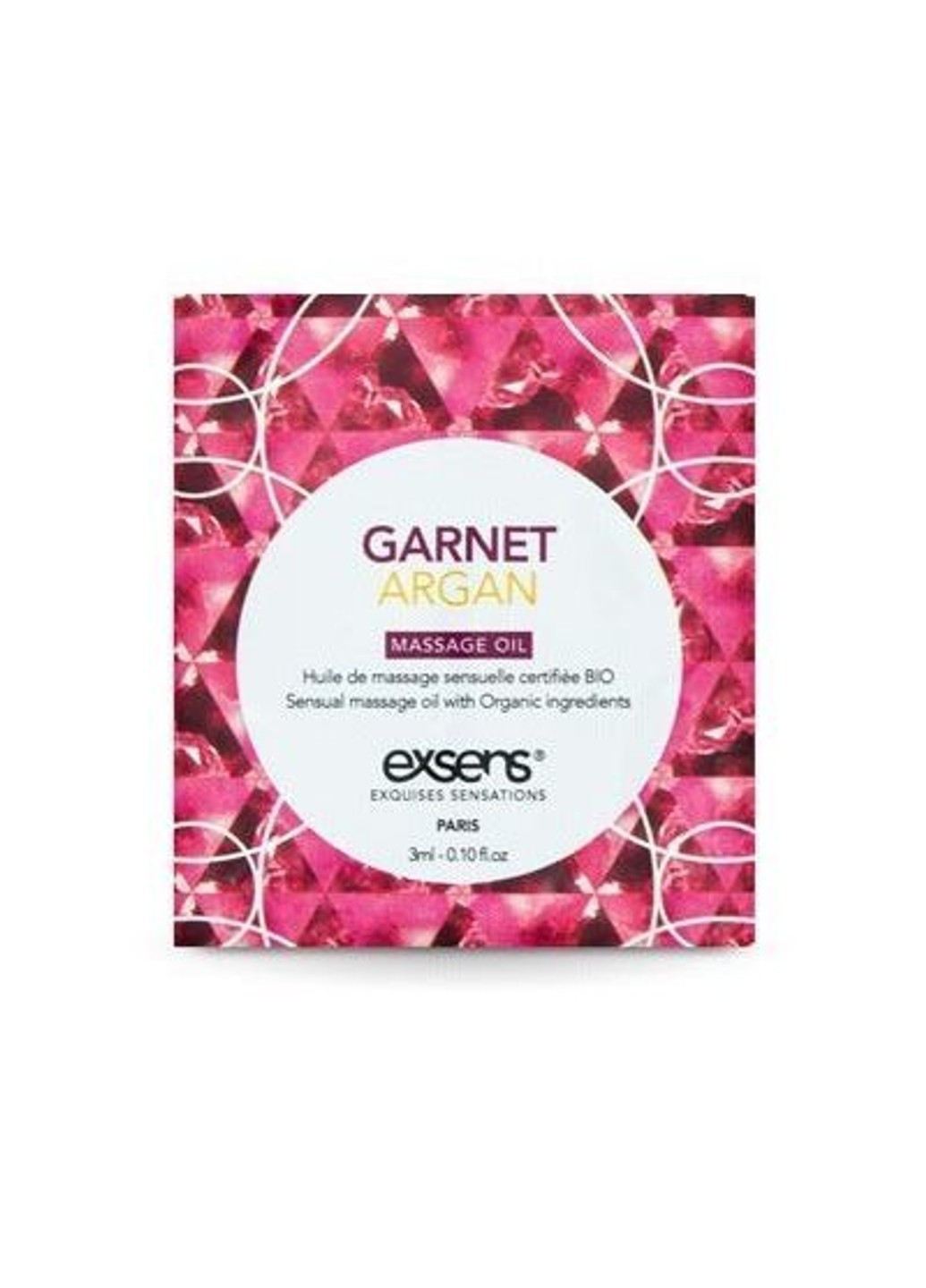 Пробник масажного масла Garnet Argan 3мл Exsens (252607133)