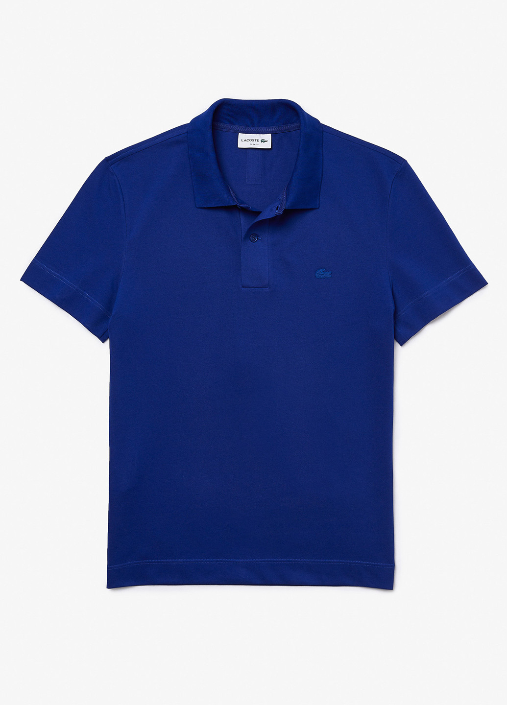 Синяя футболка-поло для мужчин Lacoste однотонная