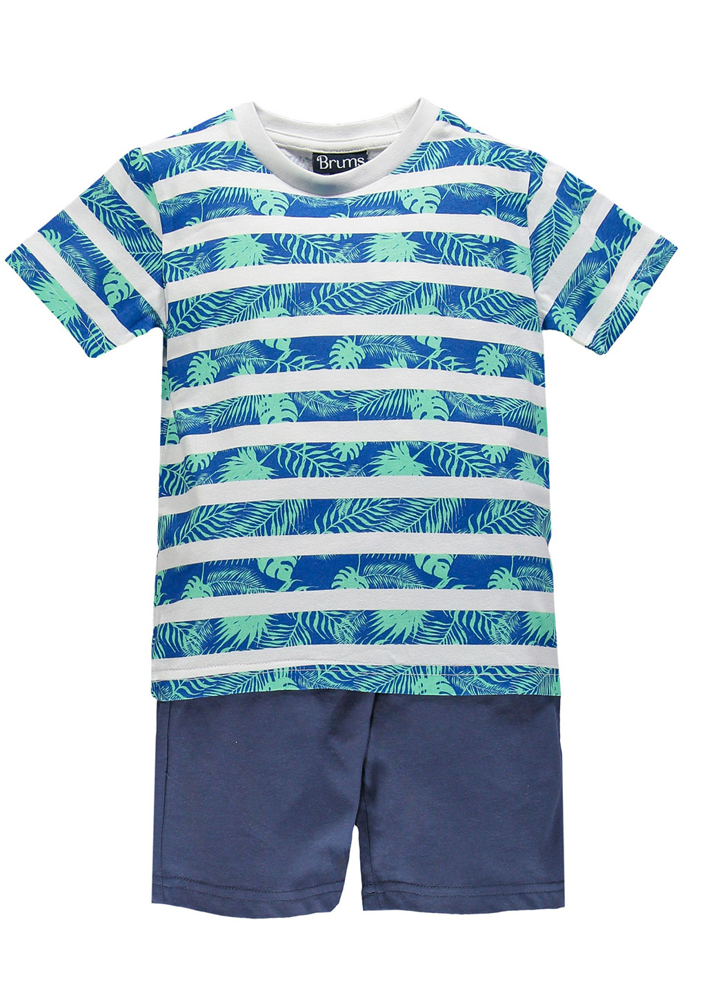Синий летний комплект (футболка, шорты) Brums