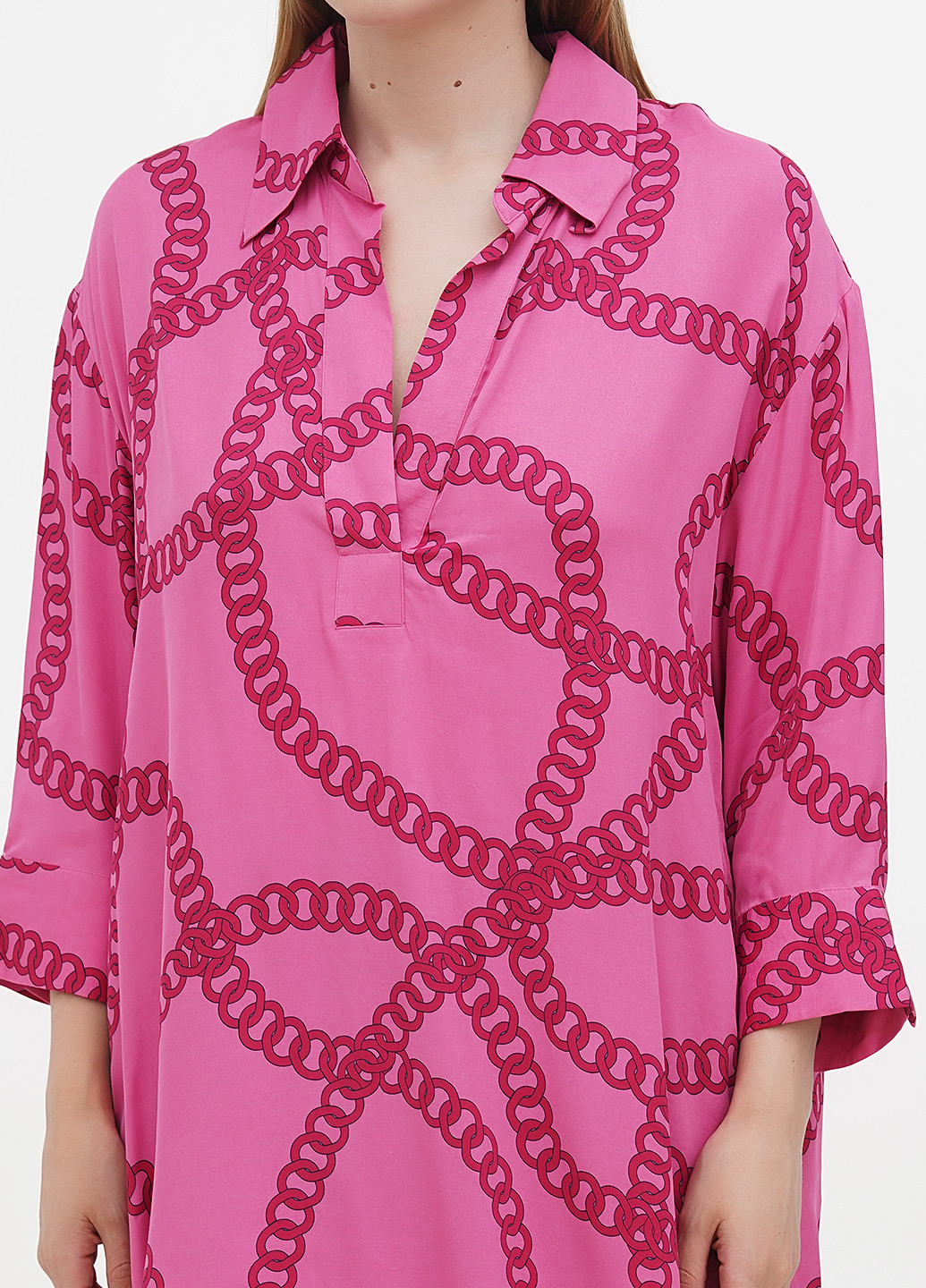 Темно-рожева демісезонна блуза Seidensticker