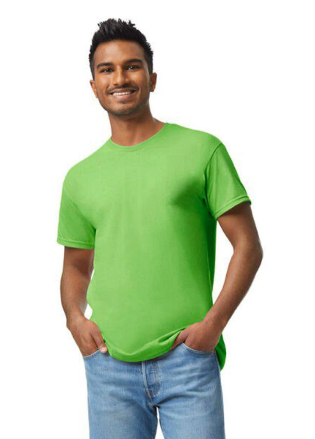 Салатовая футболка Gildan
