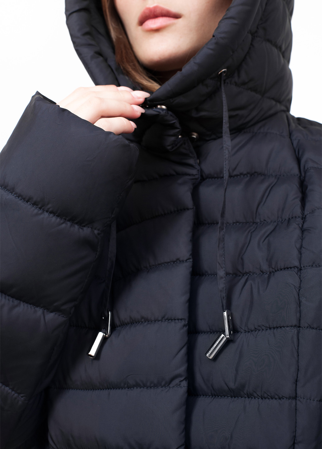 Темно-синя зимня куртка куртка-пальто Svidni