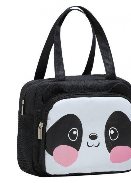 Темосумка для ланча/lunch bag с карманом Панда, черная No Brand (252643965)