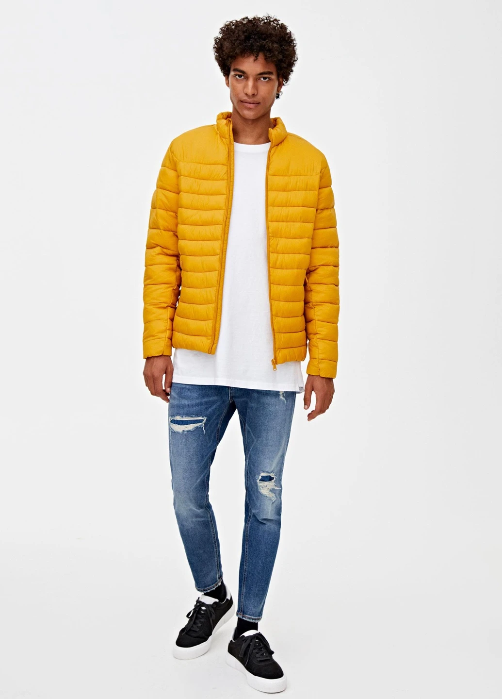 Жовта куртка демісезон,жовтий, Pull & Bear