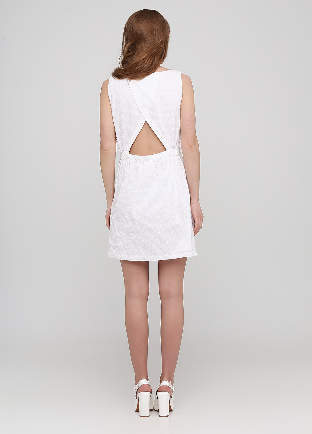 Білий кежуал плаття, сукня з відкритою спиною Jack Wills однотонна