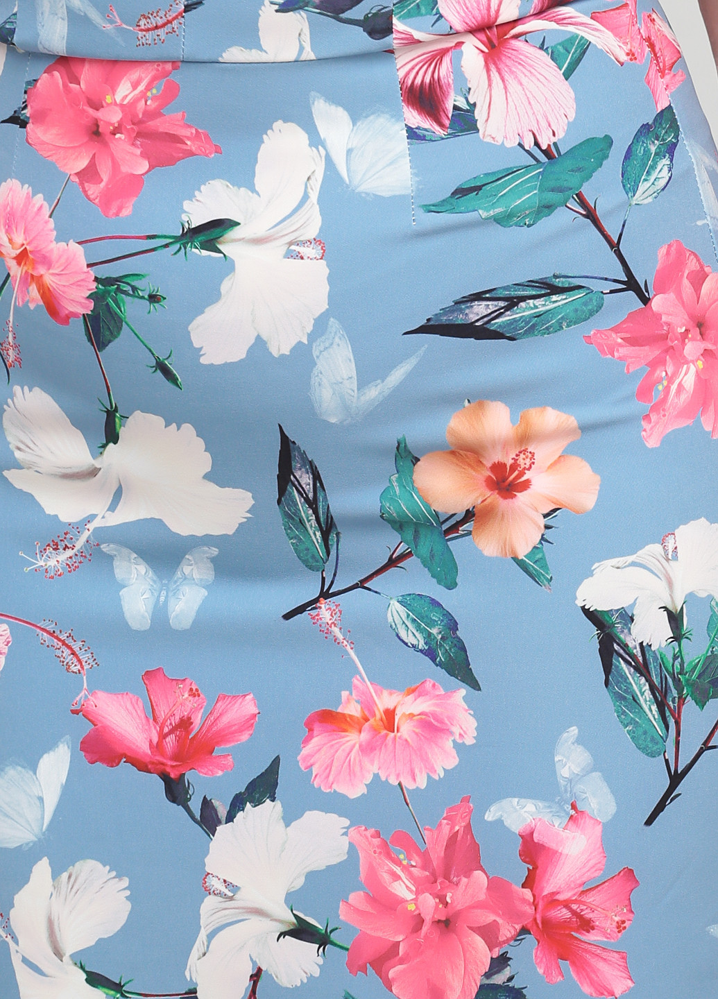 Блакитна кежуал сукня футляр Paper Dolls з квітковим принтом