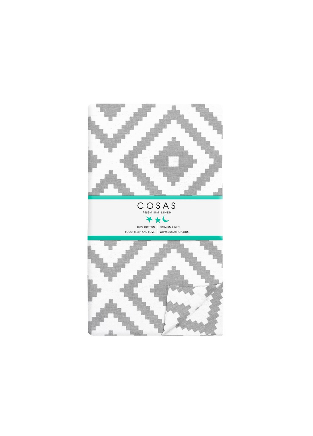 Пододеяльник евро взрослый ORNAMENT GREY (200х220 см) Cosas (250544401)