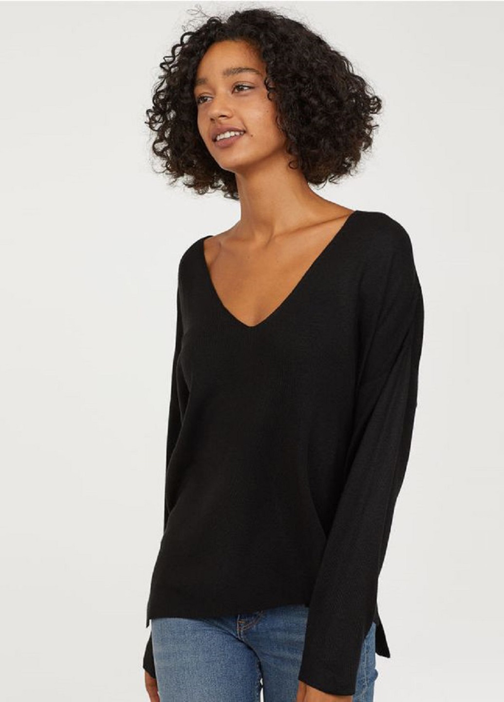 Чорний демісезонний пуловер пуловер H&M