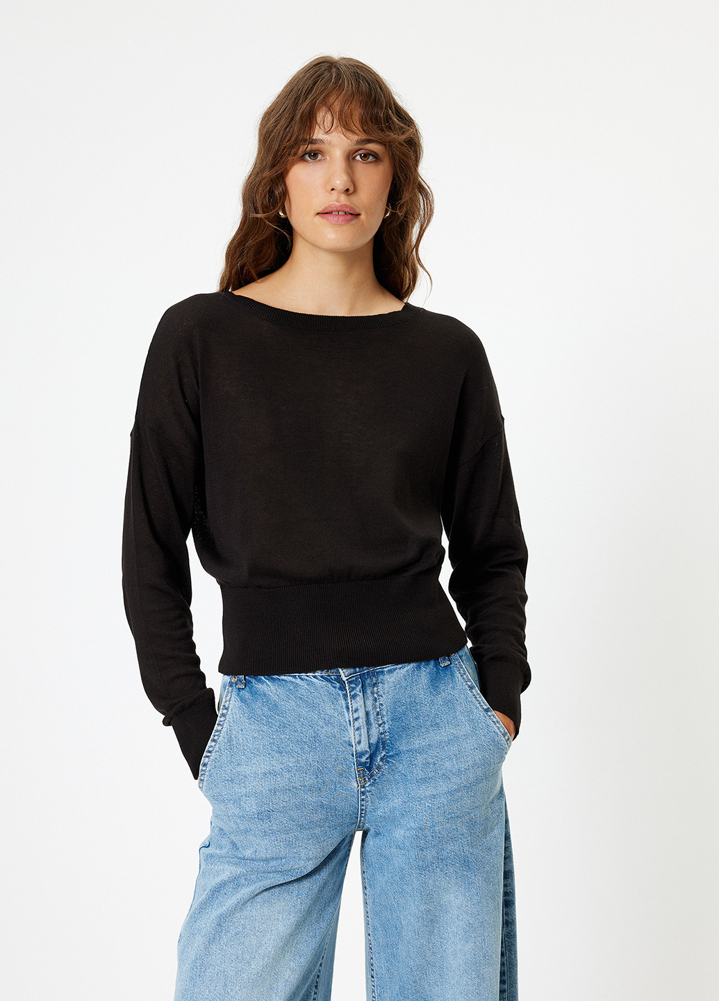 Черный демисезонный джемпер джемпер KOTON